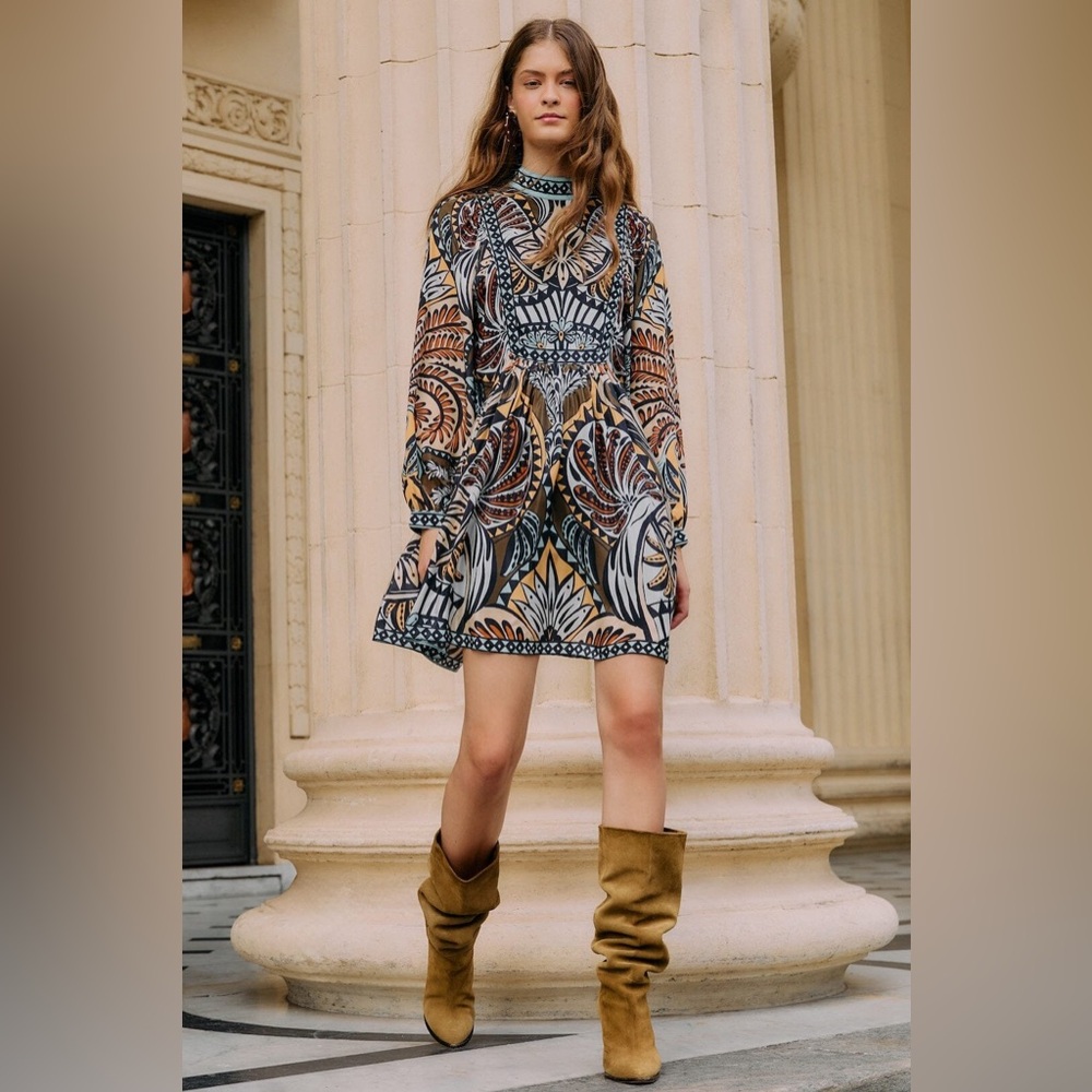 Farm Rio Multicolor Balamana Mini Dress